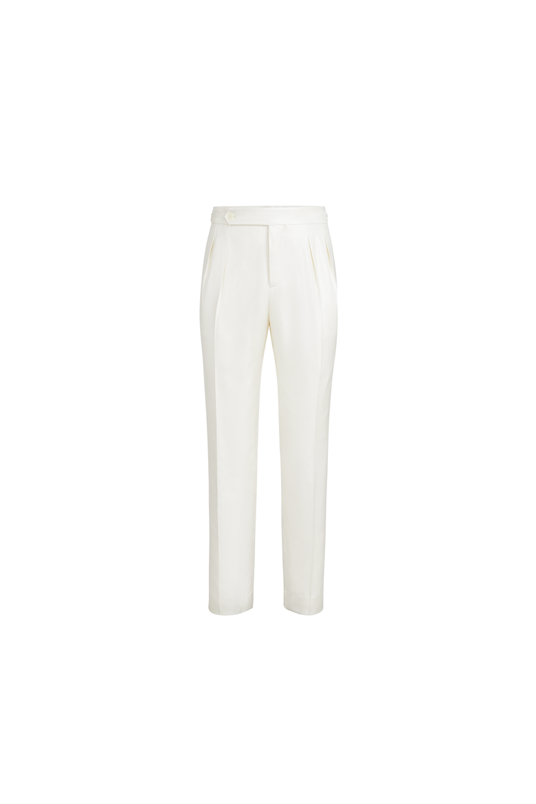 Tuxedo trousers, Alternate, color, Off-White