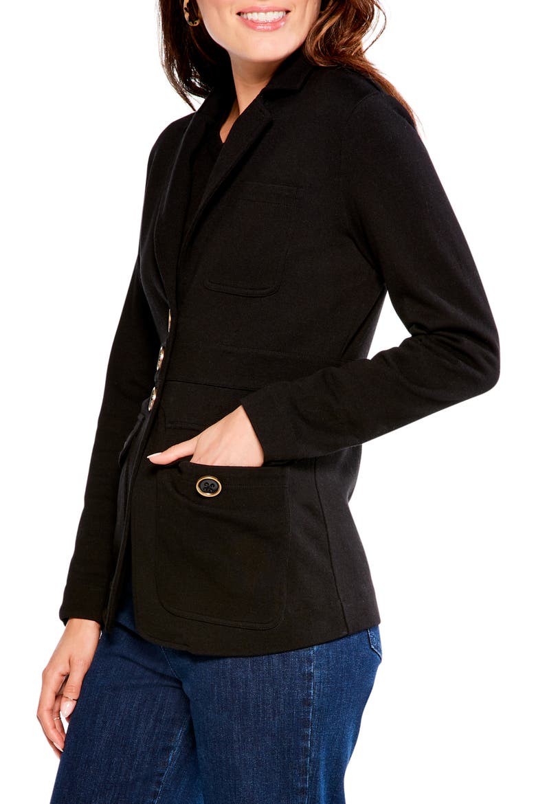 Editor Knit Blazer, Alternate, color, BLACK ONYX