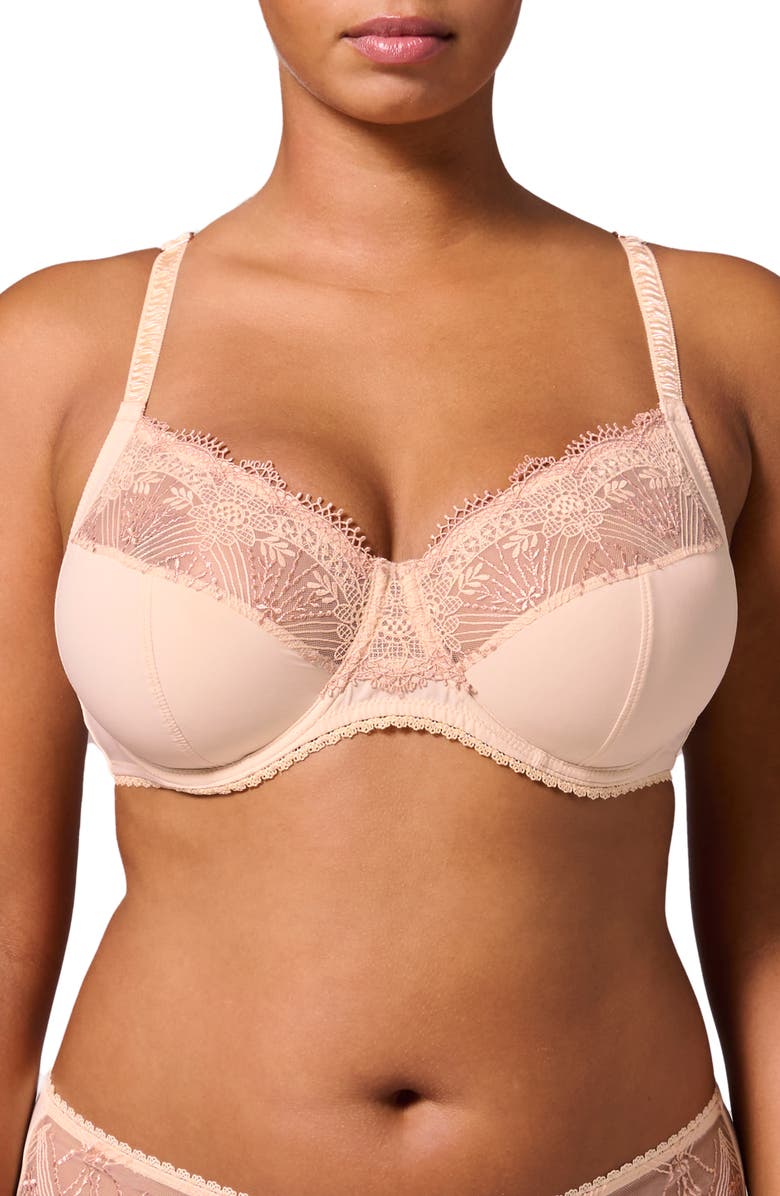 Simone Perele Allure Full Cup Underwire Bra, Main, color, Chic Beige
