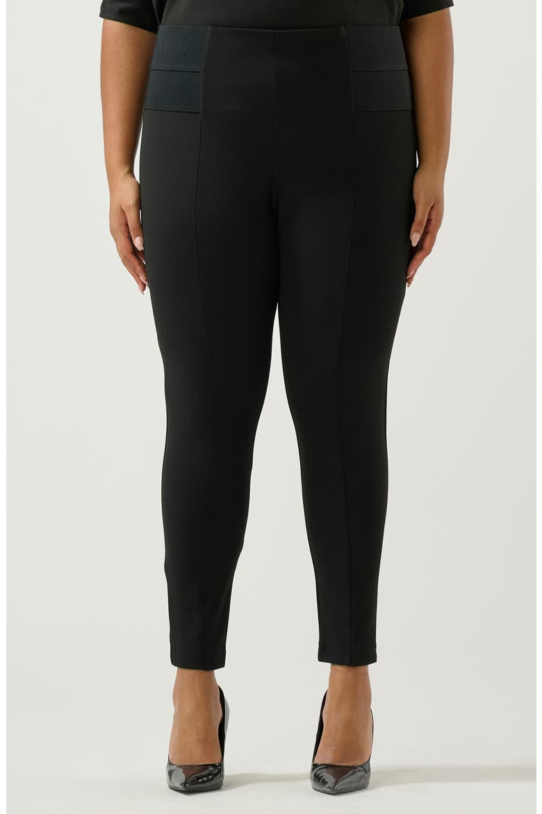 Harlow Elastic Waist Pants, Main, color, BLACK