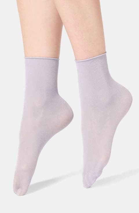 Assorted 2-Pack Metallic Crew Socks