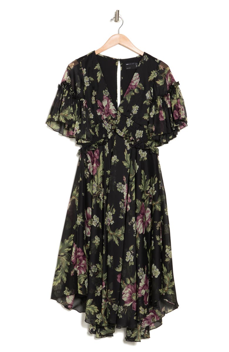 ASOS DESIGN Maternity Floral Print Dress, Alternate, color, 