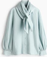 H&M Scarf-detail Shirt