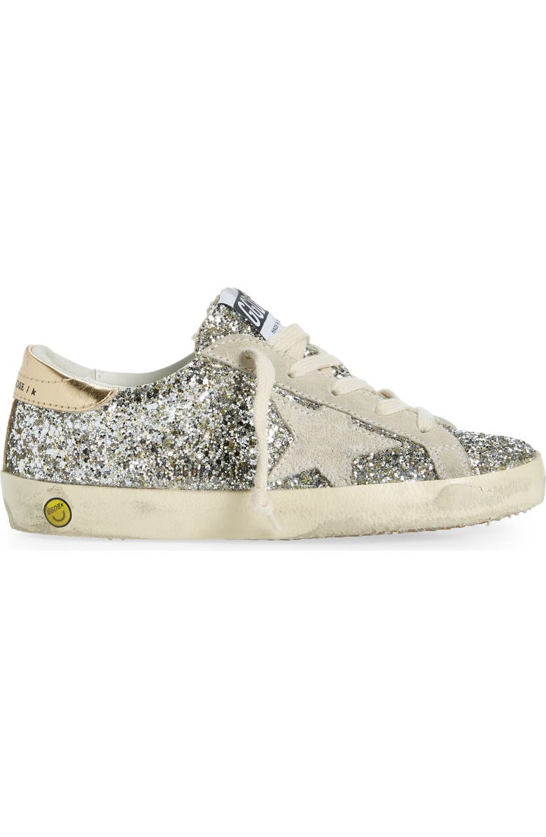Golden Goose Kids' Super-Star Glitter Low Top Sneaker, Alternate, color,