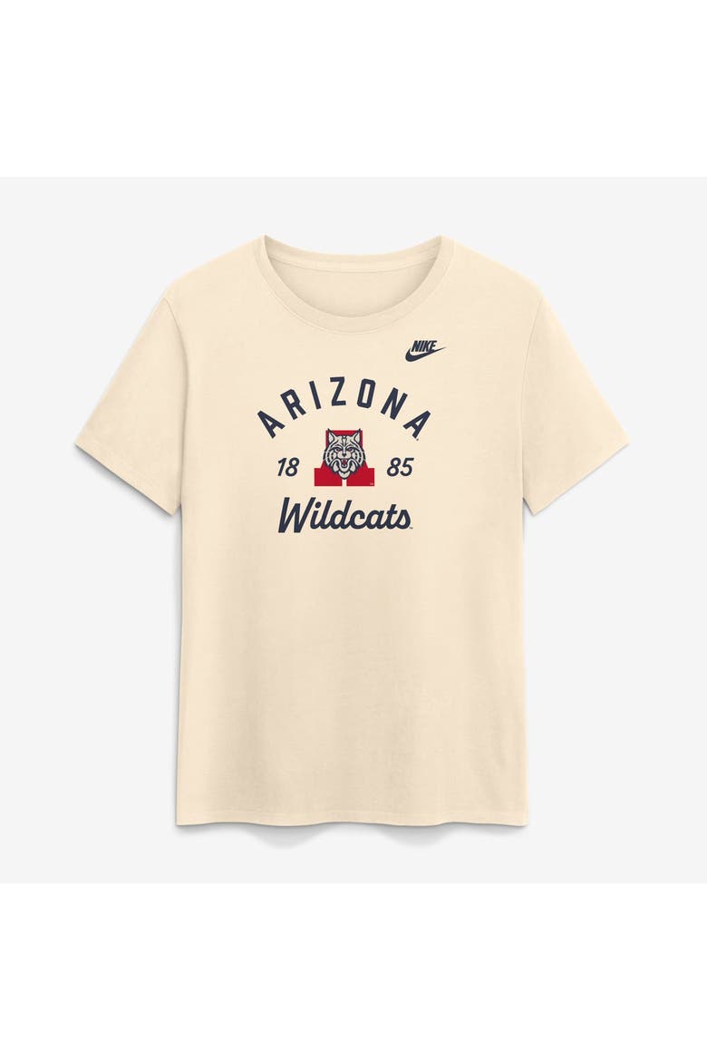 Women's Nike Natural Arizona Wildcats Legacy Team Name T-Shirt, Alternate, color, Natural