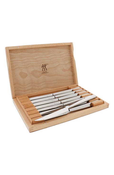 8-Piece Stainless Steel Steak Knife Set
