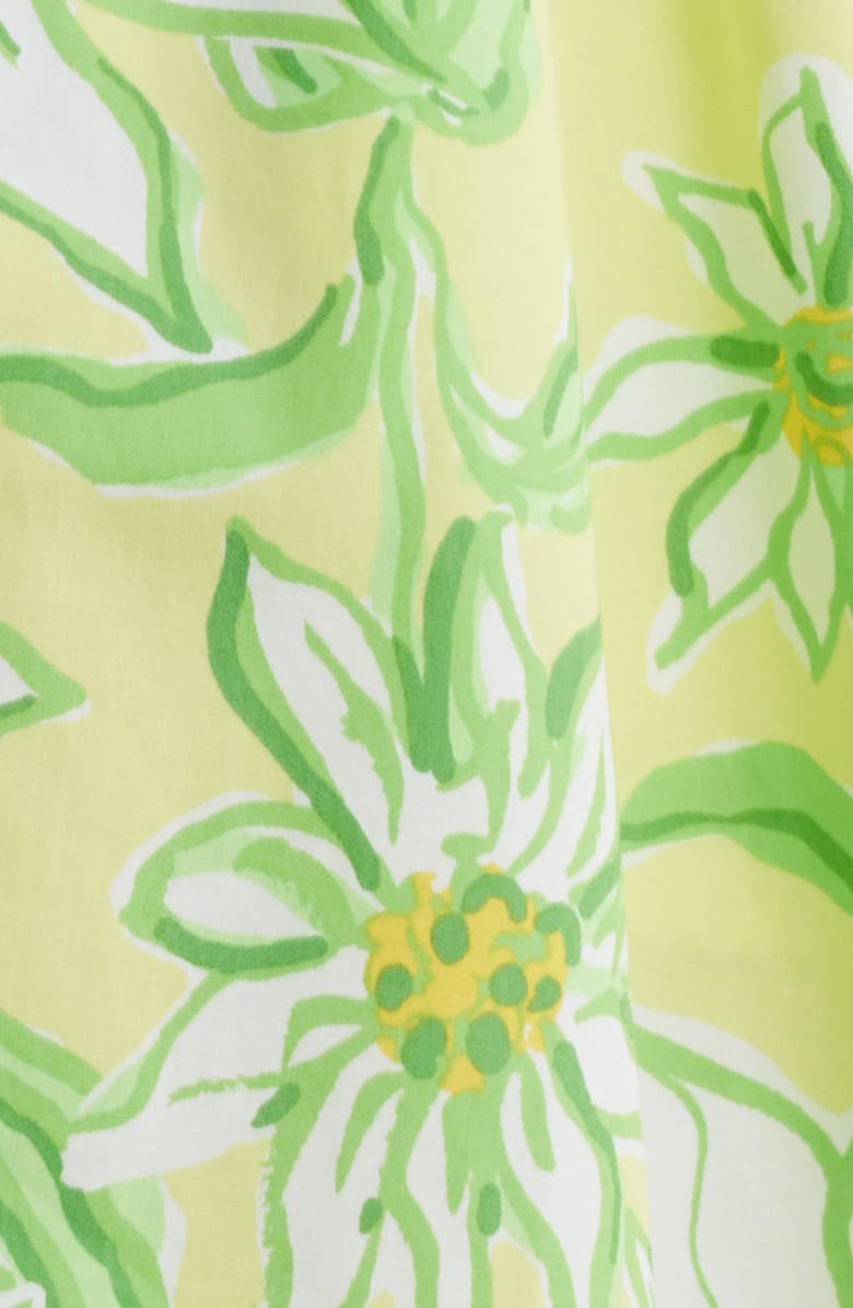 Lilly Pulitzer<sup>®</sup> Cheri Floral Cotton Fit & Flare Minidress, Alternate, color, Limoncello Sunbelievable