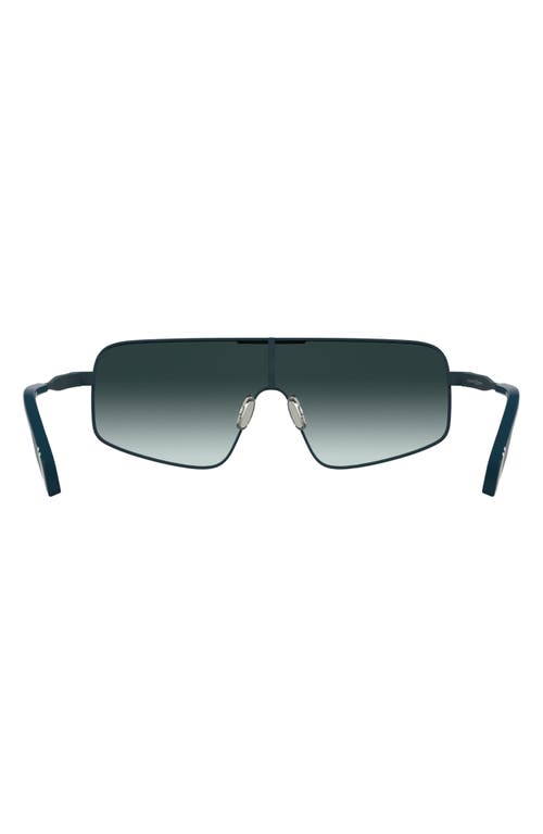 Canada Goose 58mm Gradient Modified Rectangular Shield Sunglasses In Matte Blue
