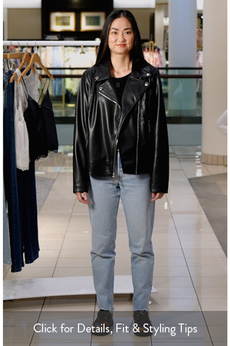 Asymmetric Zip Faux Leather Jacket video