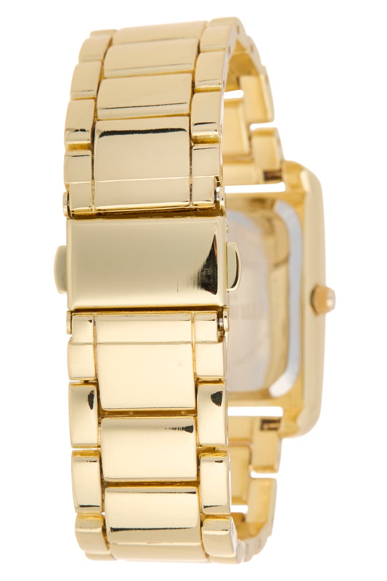 4-Piece Tank Bracelet Watch & Bracelet Set, Alternate, color, GOLD