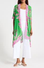 NORDSTROM RACK Lightweight Print Ruana