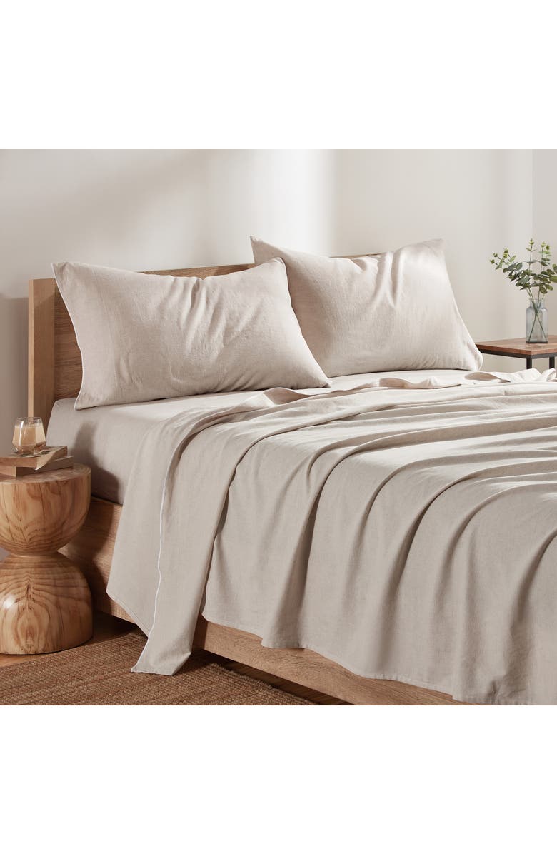 DKNY Pure Washed Linen & Cotton Sheet Set, Alternate, color, Linen