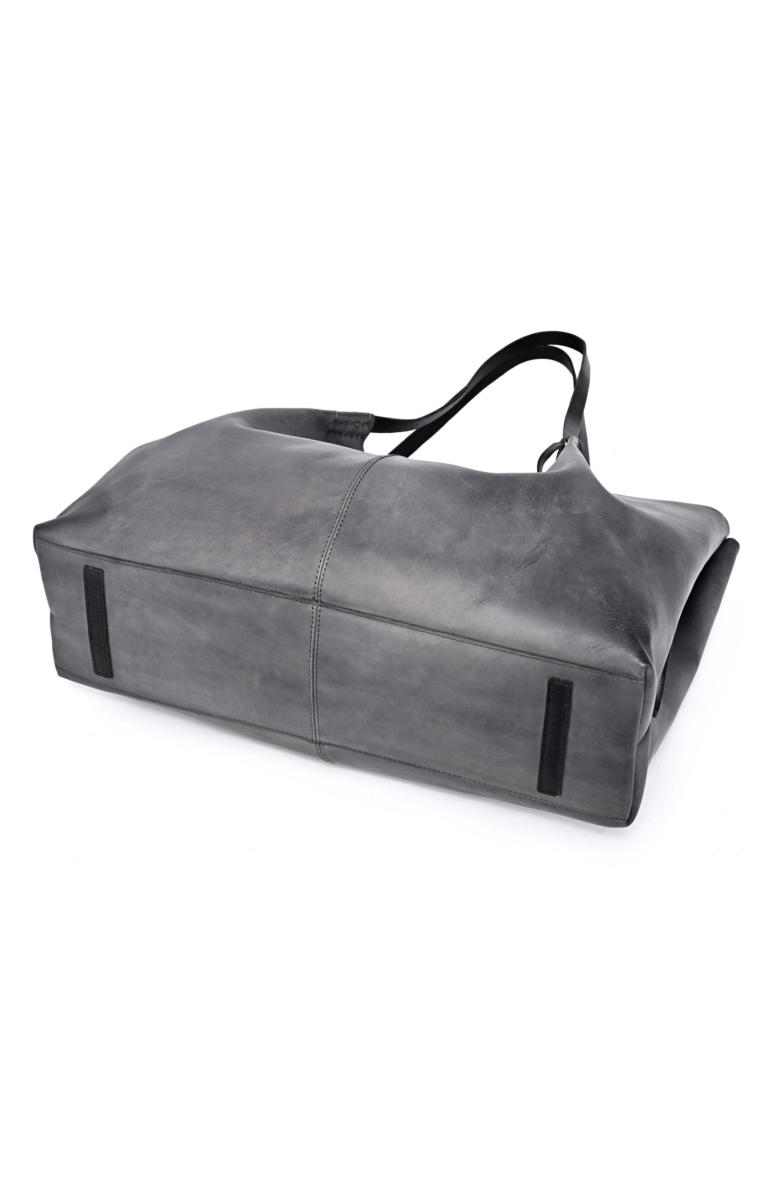 Calla Leather Tote Bag, Alternate, color, GREY