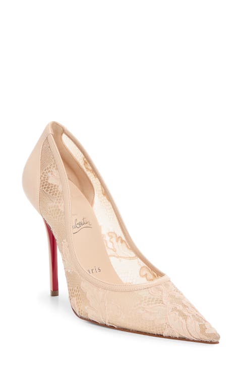 Miss Z Pointy Toe Lace Pump