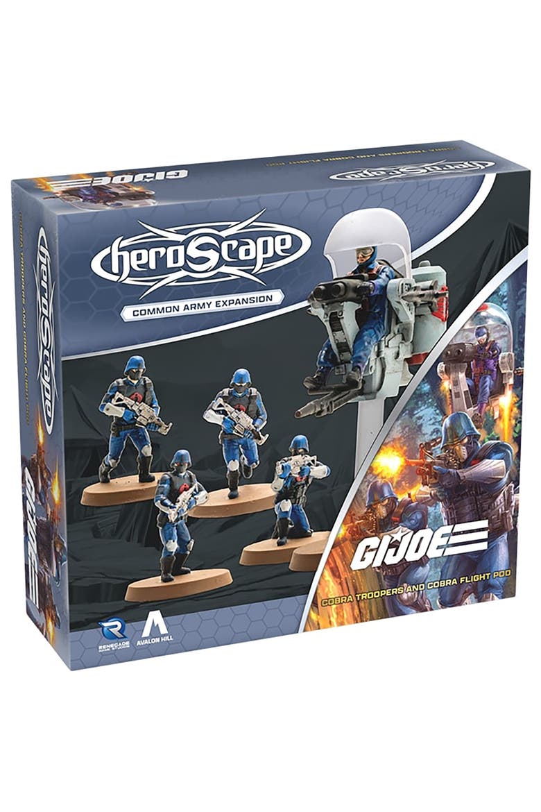 GI JOE Heroscape, 5 Unpainted Miniatures, 2 Army Cards, Main, color, Multicolored