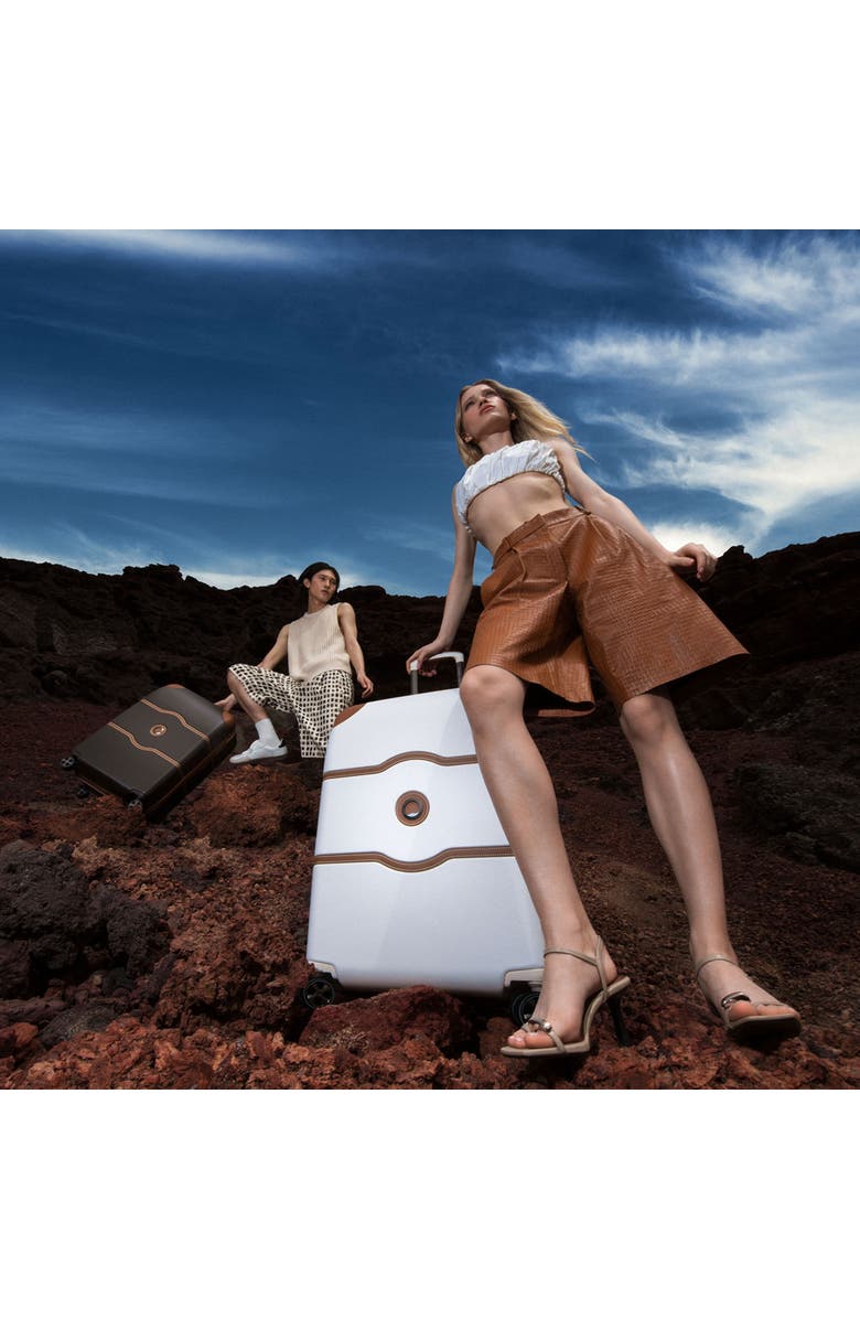 Delsey Paris Chatelet Air 2.0 Carry on 21 Inch Hardside Luggage with Spinner Wheels, Alternate, color, Angora