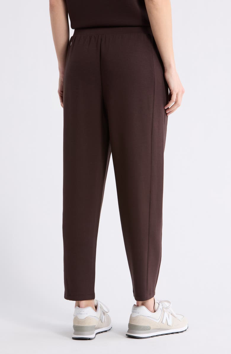 Z by Zella Whisper Knit Ankle Pants, Alternate, color, Brown Mole'