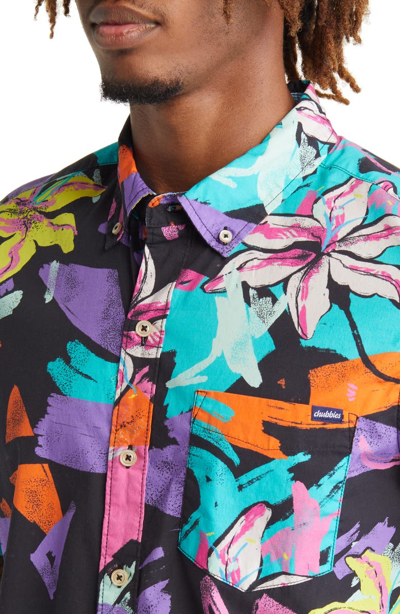 Chubbies Soft Stretch Full Button Short Sleeve Shirt, Alternate, color, 