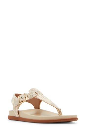 Blondo Niomi Ankle Strap Sandal In Natural Raffia