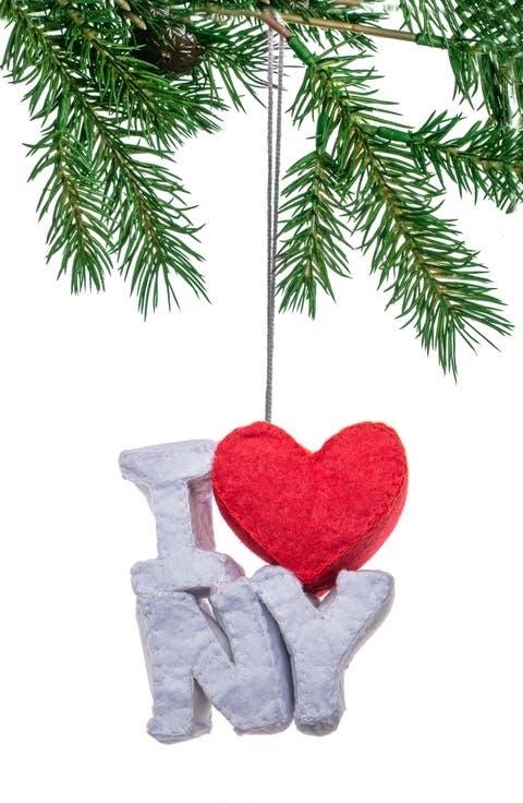 Handmade New York Felted Wool Ornament