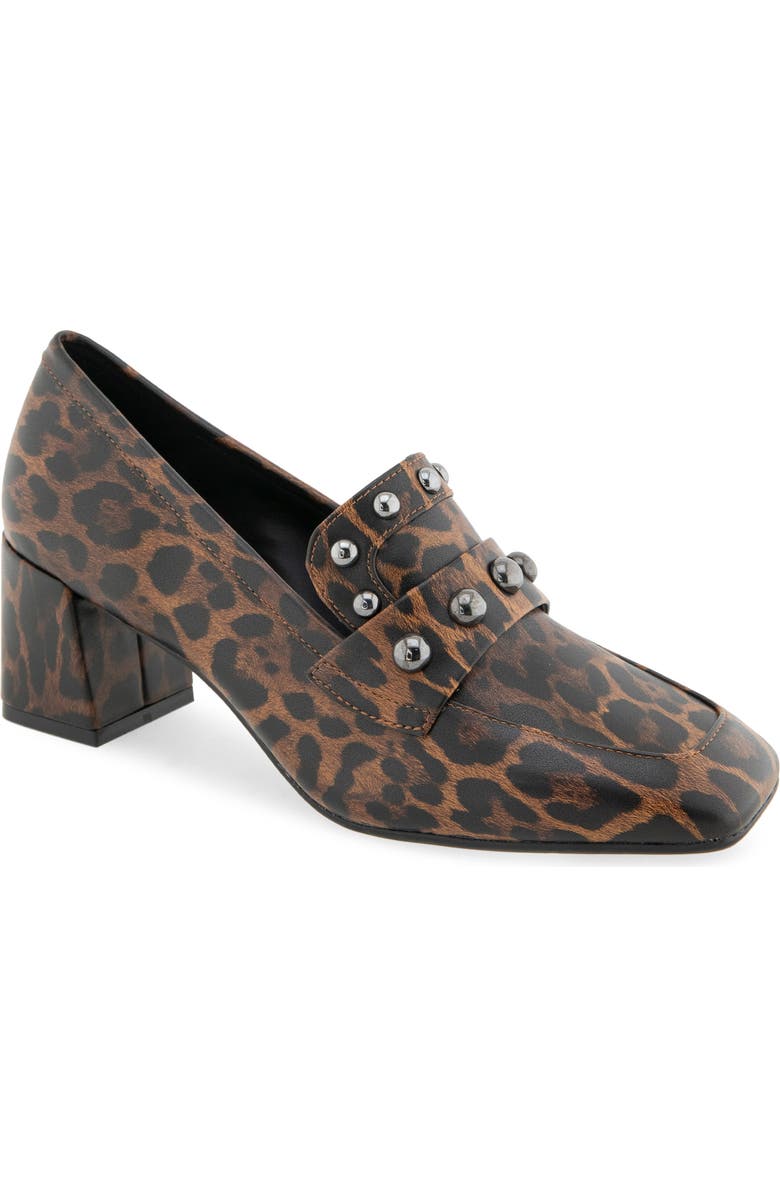 Aerosoles Izell Square Toe Pump, Main, color, Leopard Print Faux Leather