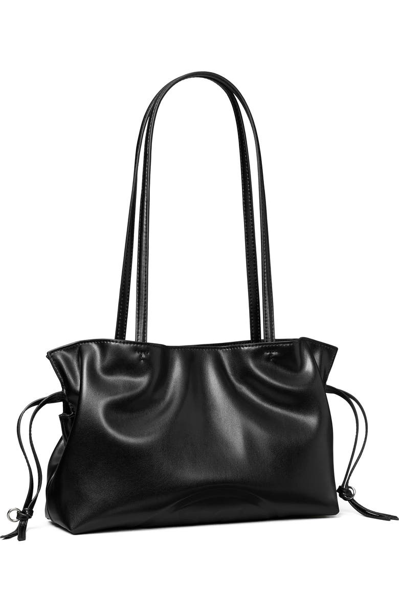 Tory Burch Small Ella Natuura<sup>™</sup> Drawstring Tote, Alternate, color, Black