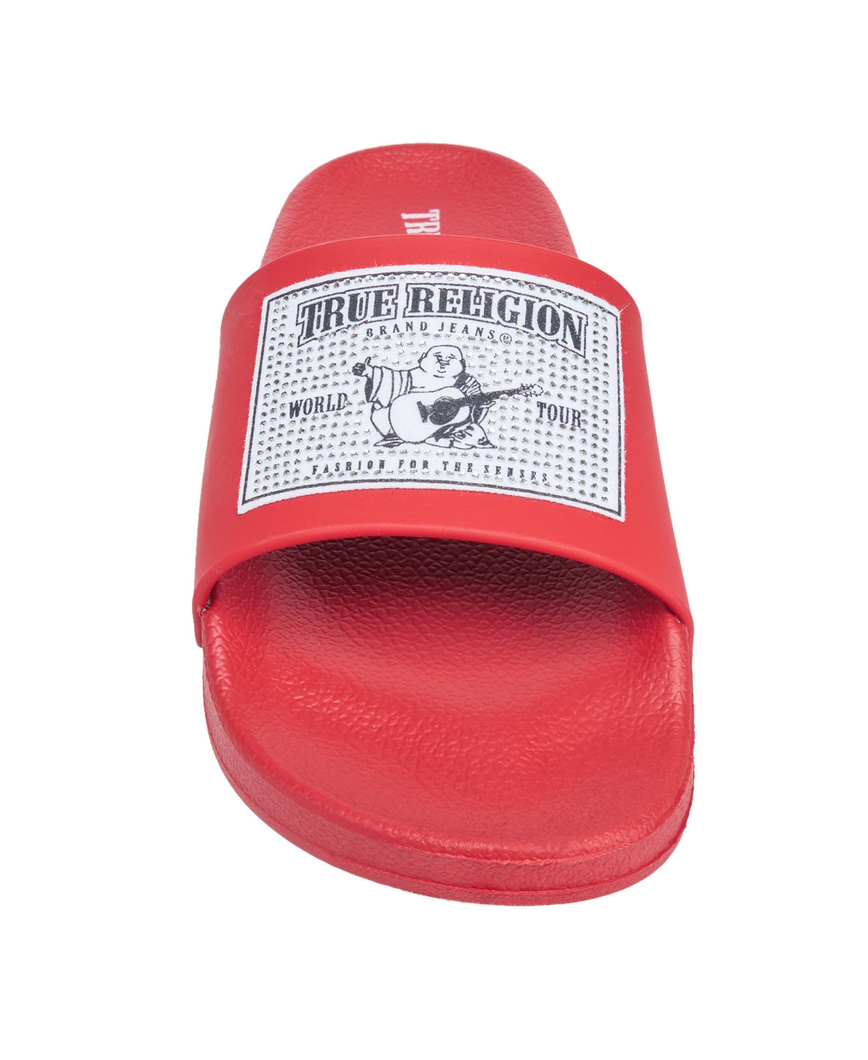 True Religion Kendra Pool Slide, Alternate, color, Red