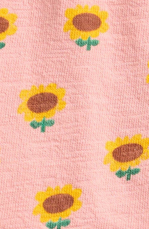 Bobo Choses Sunflower Allover Cotton Dress In Light Pink
