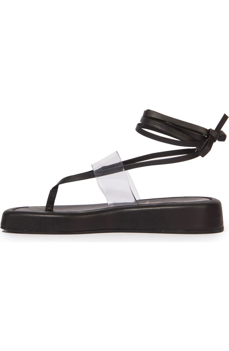BLACK SUEDE STUDIO Flatform Ankle Strap Sandal, Alternate, color,