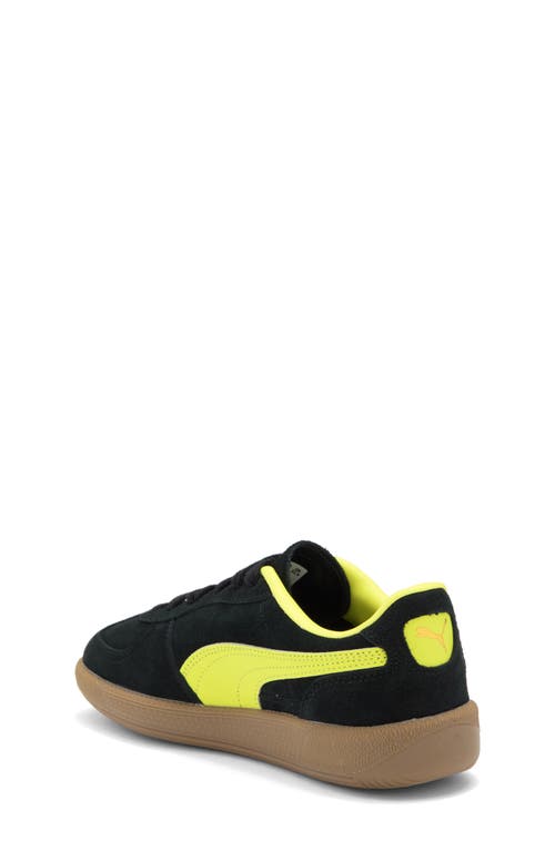 Puma Kids' Palermo Sneaker In Black-lemon Sherbert