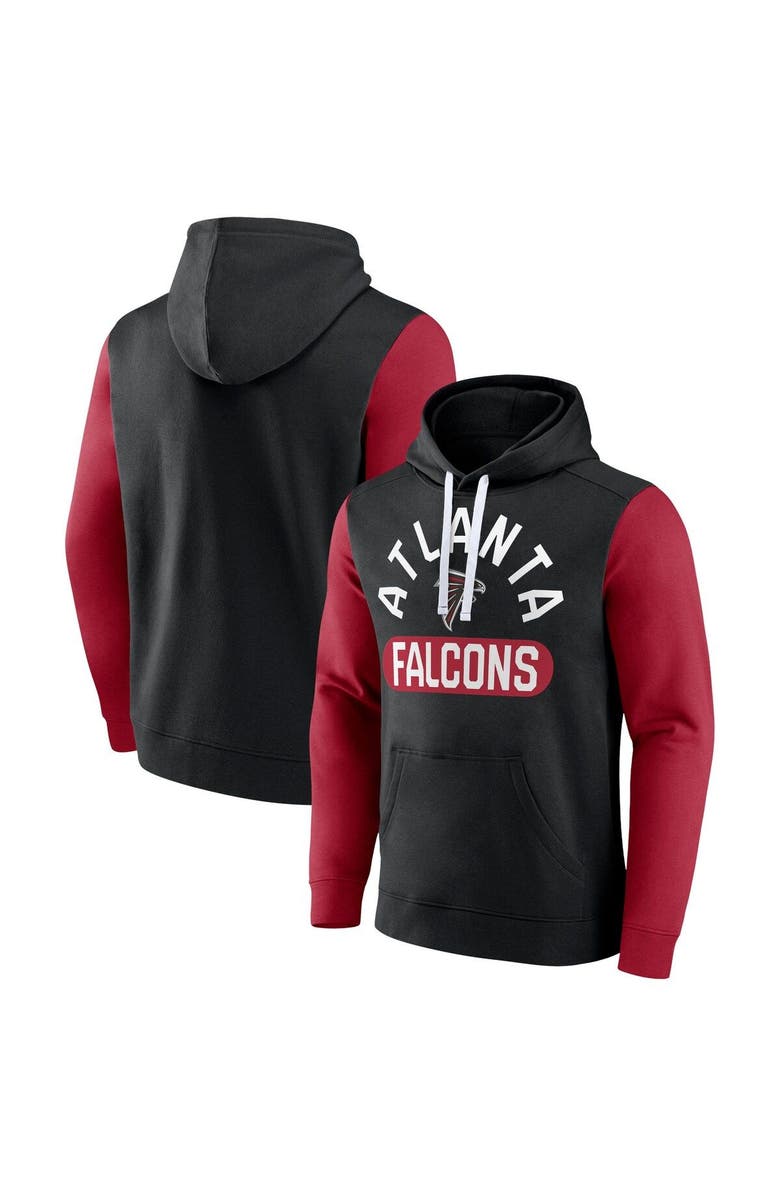 FANATICS Men's Fanatics Branded Black Atlanta Falcons Extra Point Pullover Hoodie, Main, color, 