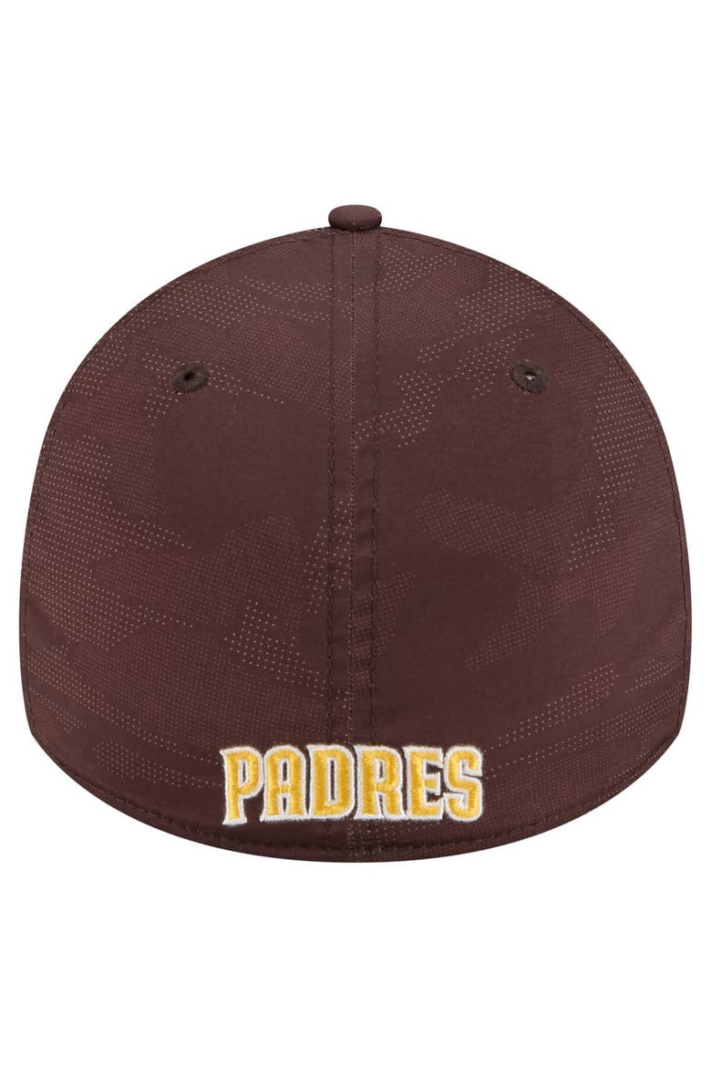 Men's New Era Brown San Diego Padres Tonal Camo 39THIRTY Flex Hat, Alternate, color, Brown