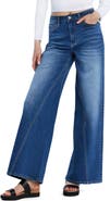 Wash Lab Denim High Waist Wide Leg Jeans