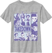 KPop Demon Hunters Boy's KPop Demon Hunters Takedown Huntrix Logo  Graphic T-Shirt