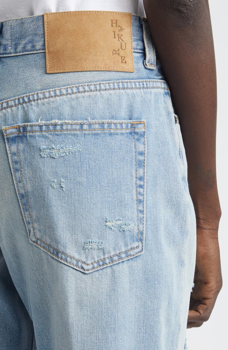 Haikure Winny Distressed Wide Leg Jeans, Alternate, color, Broken Celestial