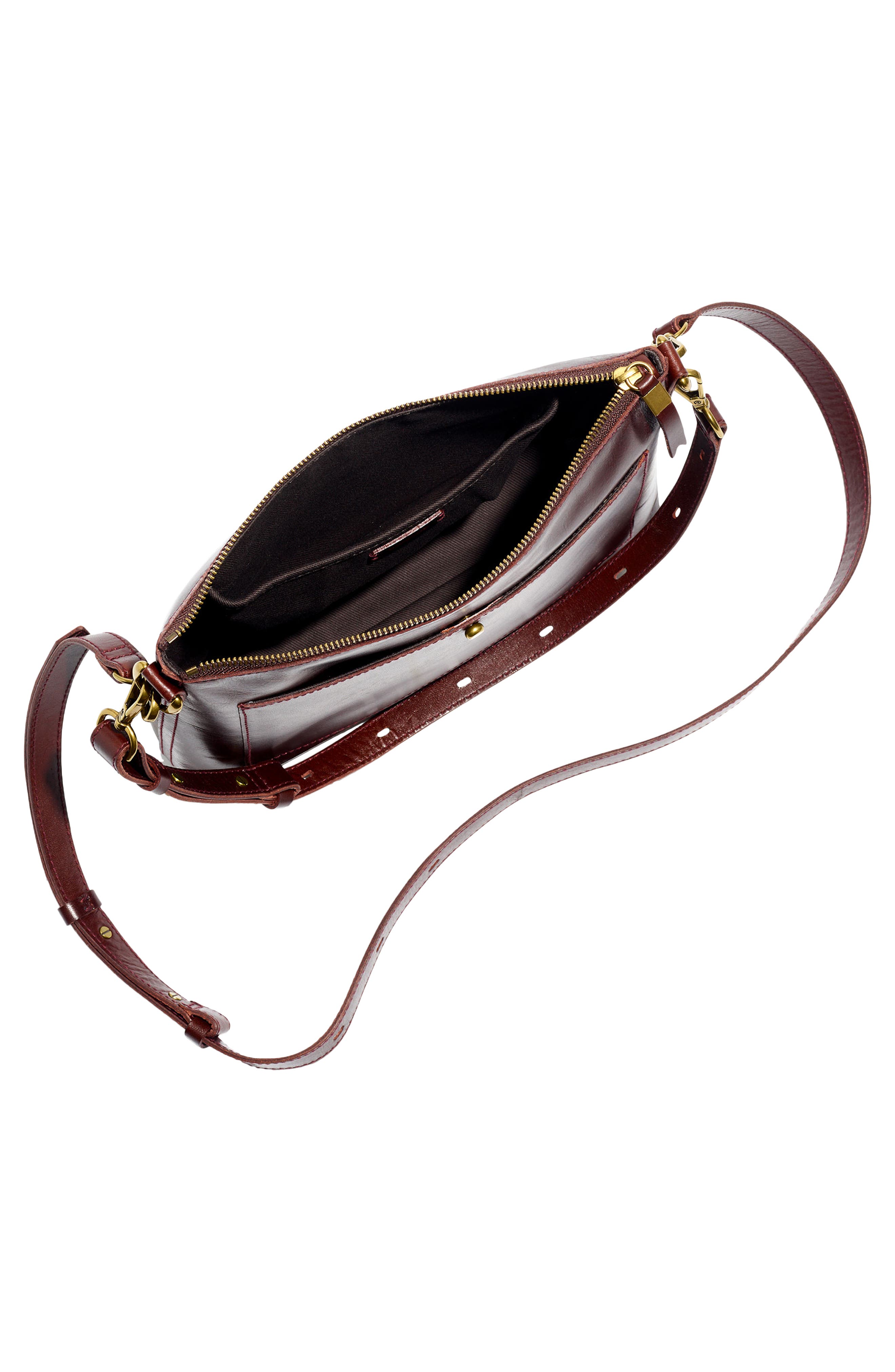 Madewell The Transport Shoulder Crossbody Bag: Box Leather Edition, Alternate, color, 