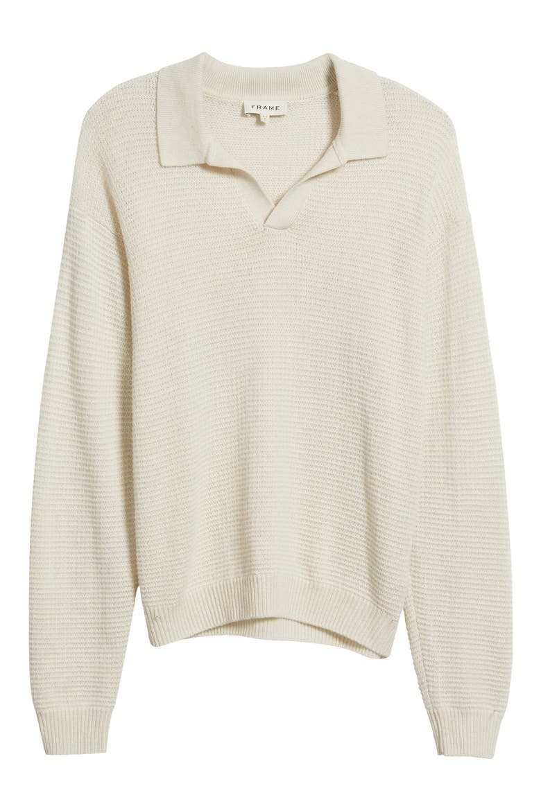 Textured Wool & Cashmere Sweater, Alternate, color, WARM WHITE