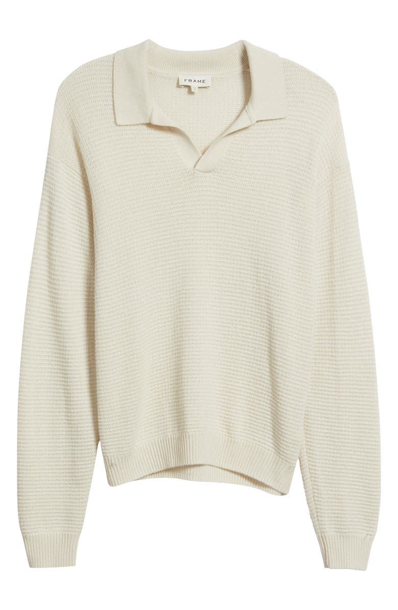 FRAME Textured Wool & Cashmere Sweater, Alternate, color, Warm White