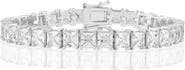 Sienna Vale Square Cubic Zirconia Tennis Bracelet