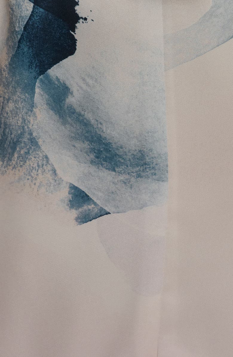 Donna Karan New York Belted Sleeveless Midi Dress, Alternate, color, Nightfall/ Sea Mist