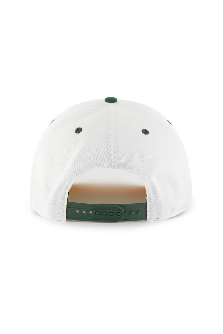 Men's '47 White/Green Green Bay Packers Roscoe Two-Toned Hitch Adjustable Hat, Alternate, color, White