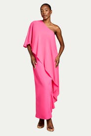 Coast Chiffon Cape Crepe Pencil Dress