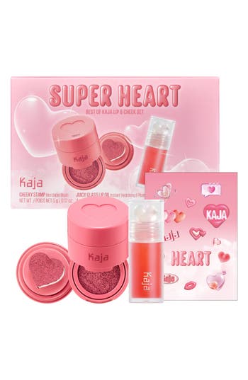 Kaja Super Heart Best Of Lip & Cheek Set In Transparent