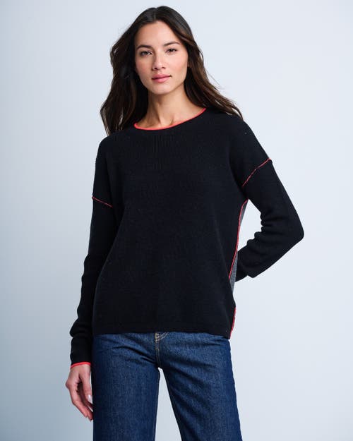 Lisa Todd Around Town Cotton Cashmere Sweater In Black