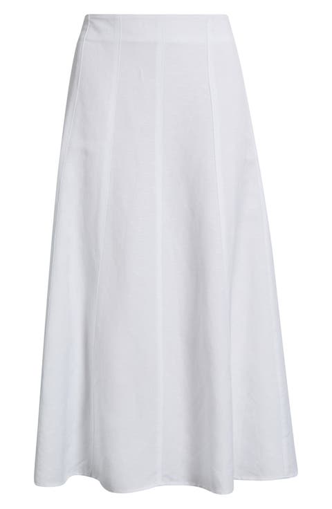 Panel A-Line Midi Skirt