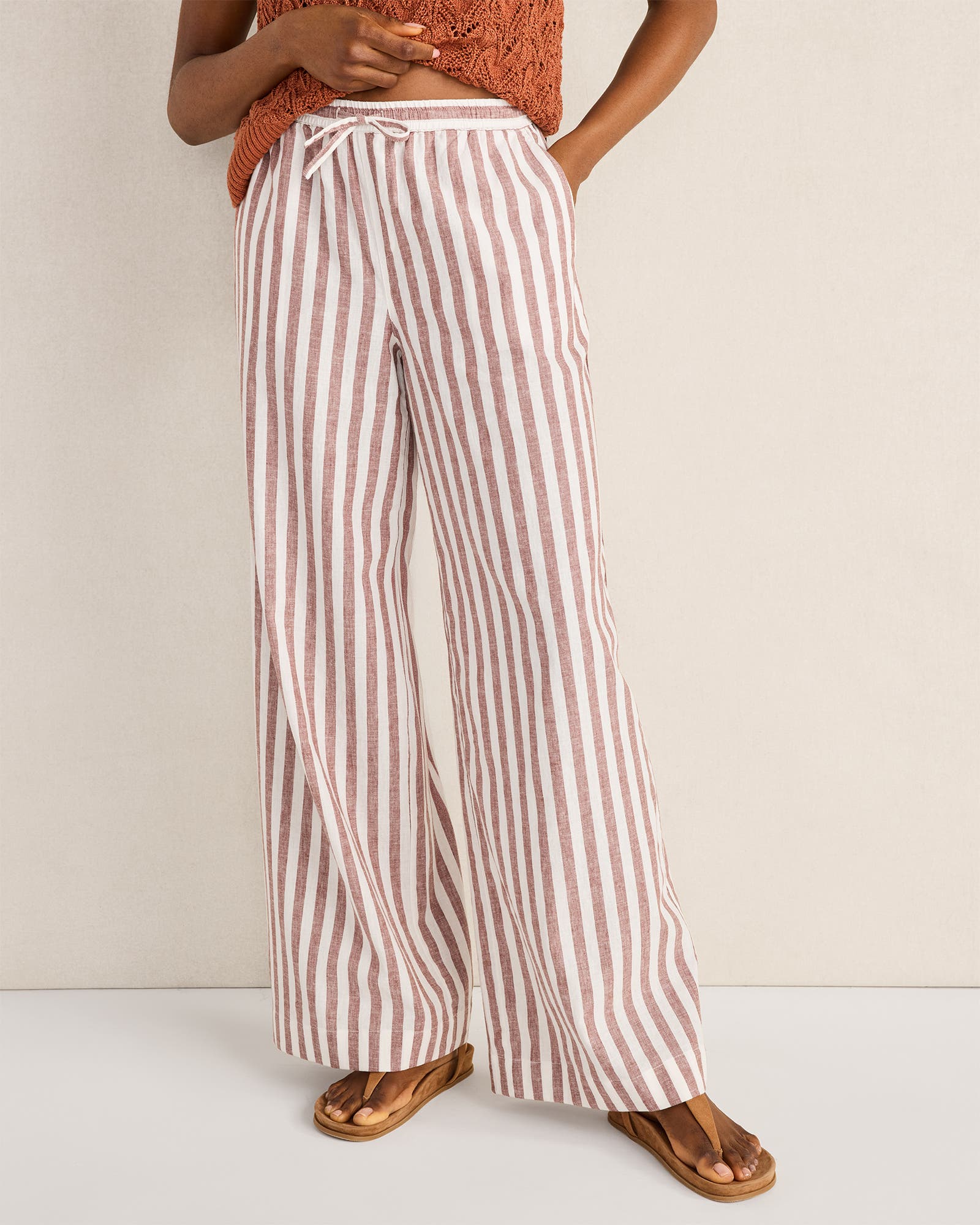 selected Bold Even Stripe/Terra Cotta