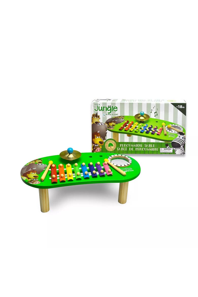 Jungle in my Room Percussion Table Music Toy, Main, color, Multicolored