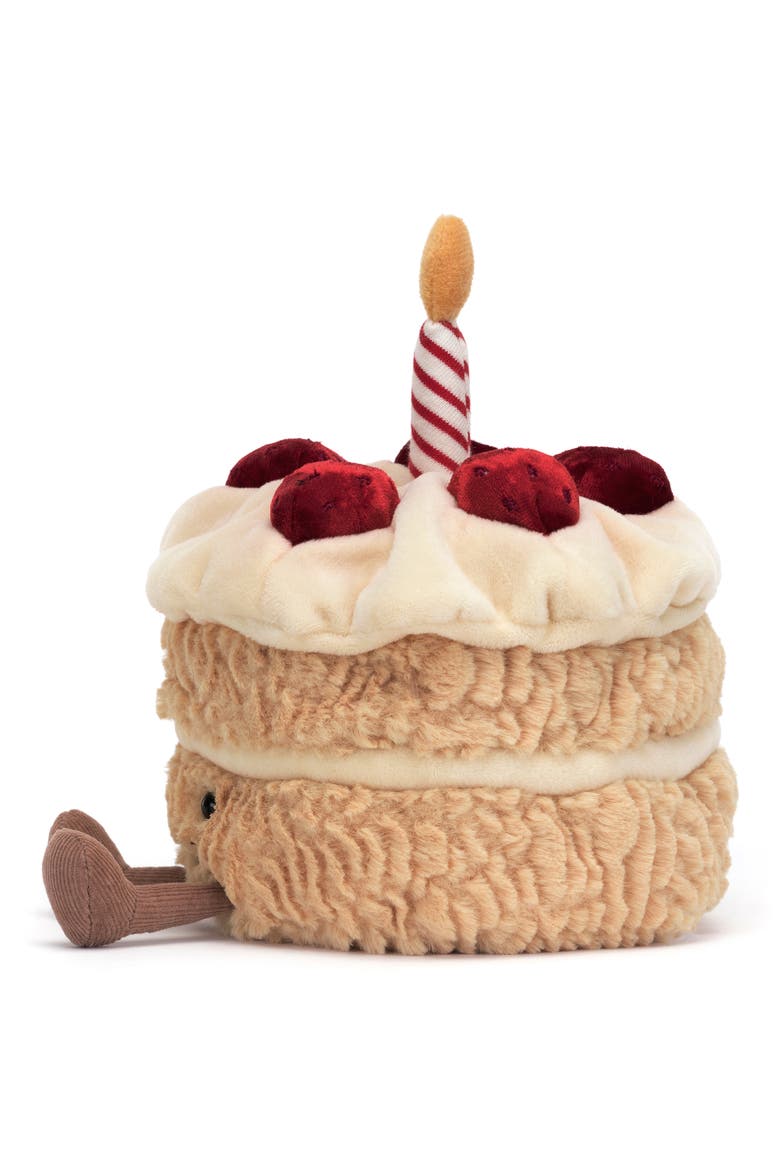 Amusable Birthday Cake Plush Toy, Alternate, color, MULTI