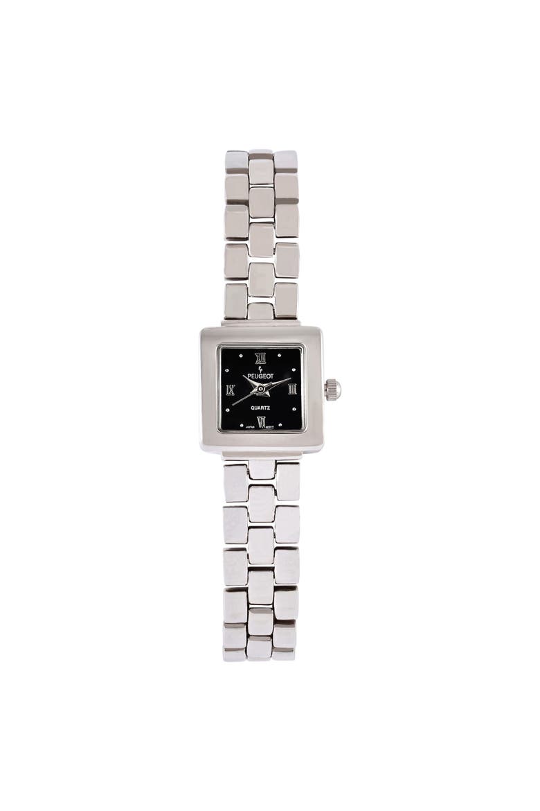 Sleek Small Face Bracelet Watch- 20MM, Main, color, Black