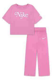 Kids' Logo Tee and Wide Leg Pants Set